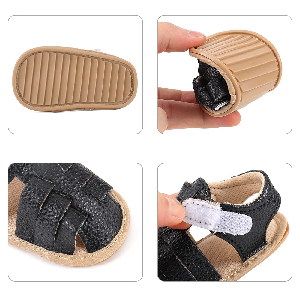 MASOCIO Babyschuhe Mädchen Sandalen Sommer Schuhe Flach Gummi Rutschfest