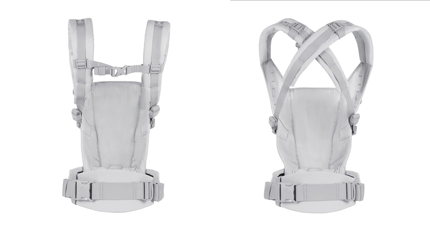 Ergobaby Adapt Babytrage für Neugeborene ab Geburt, 3-Positionen SoftFlex Mesh Ergonomische Babybauchtrage Rückentrage Baby-Tragetasche, Natural Beige, 1 Einheit