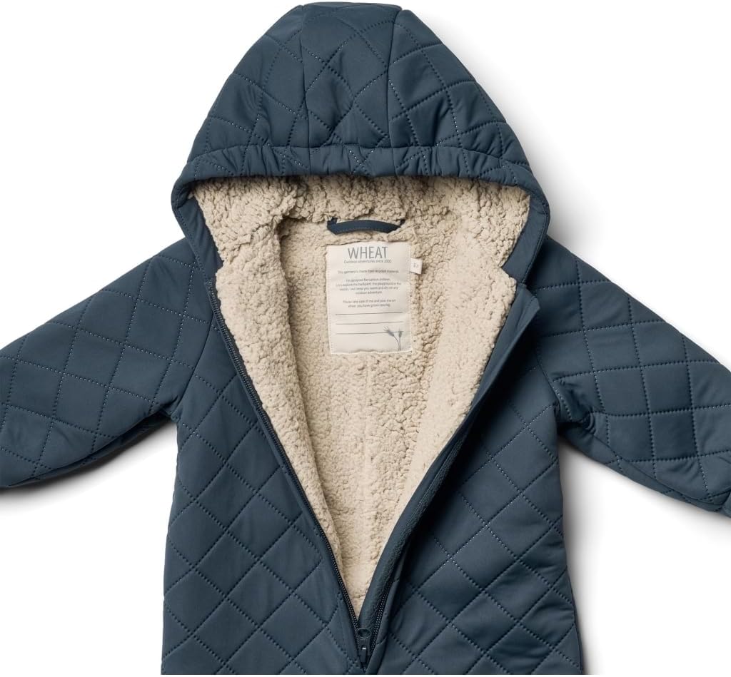 Wheat Hayden Thermal Suit, Baby Toddler Sizes, Unisex, Boys and Girls, 100% Recycled Poleyster, Oeko-Tex Standard, Waterproof, Breathable, Windproof, Oeko-Tex Standard