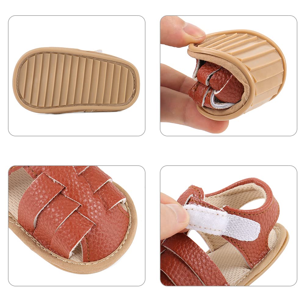 MASOCIO Babyschuhe Mädchen Sandalen Sommer Schuhe Flach Gummi Rutschfest