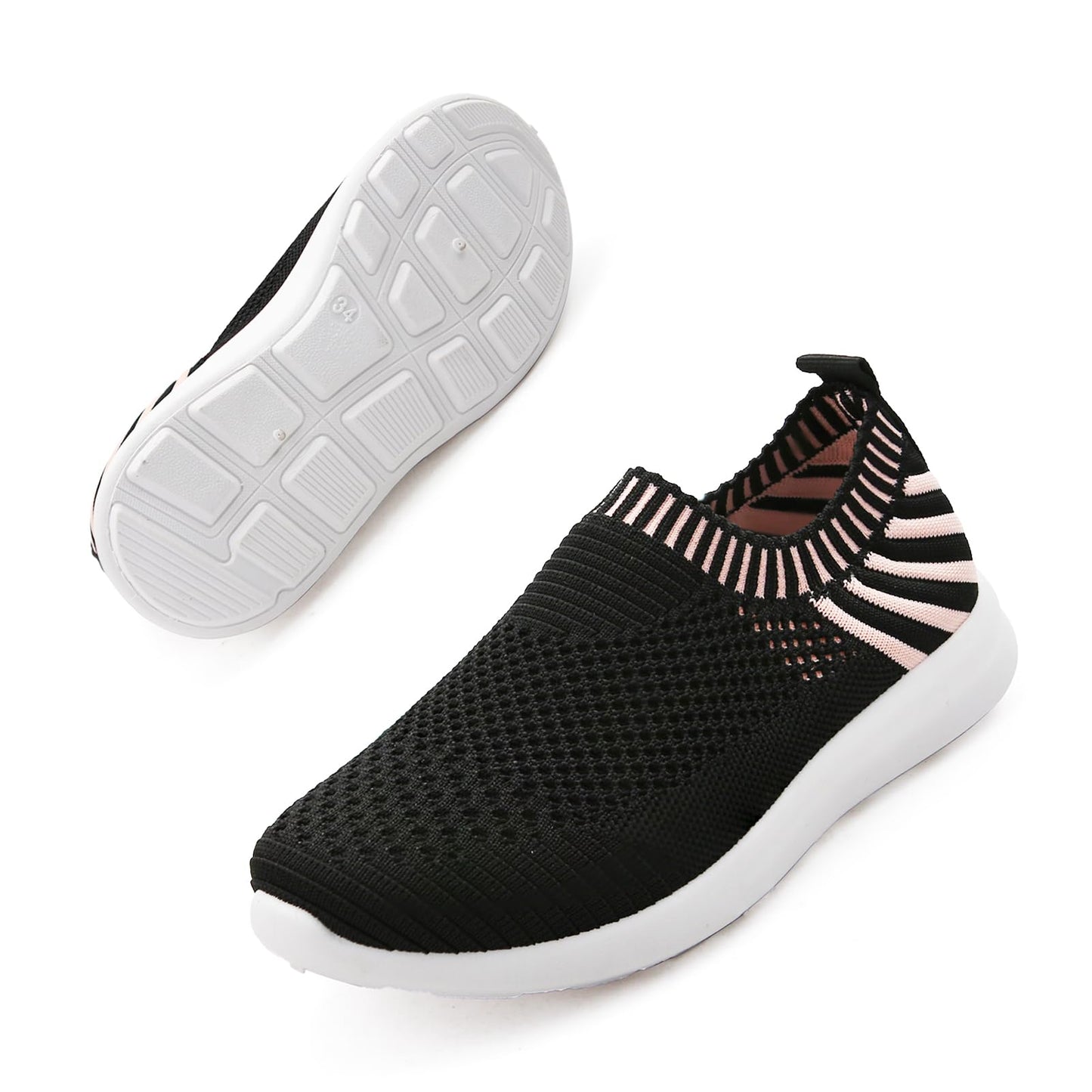 Apawwa Kinder Schuhe FüR MäDchen Und Jungs Kinder Turnschuhe Sportschuhe Slip On Laufschuhe Leicht Hallenschuhe Sneakers Tennisschuhe FüR Unisex-Kinder GrößE