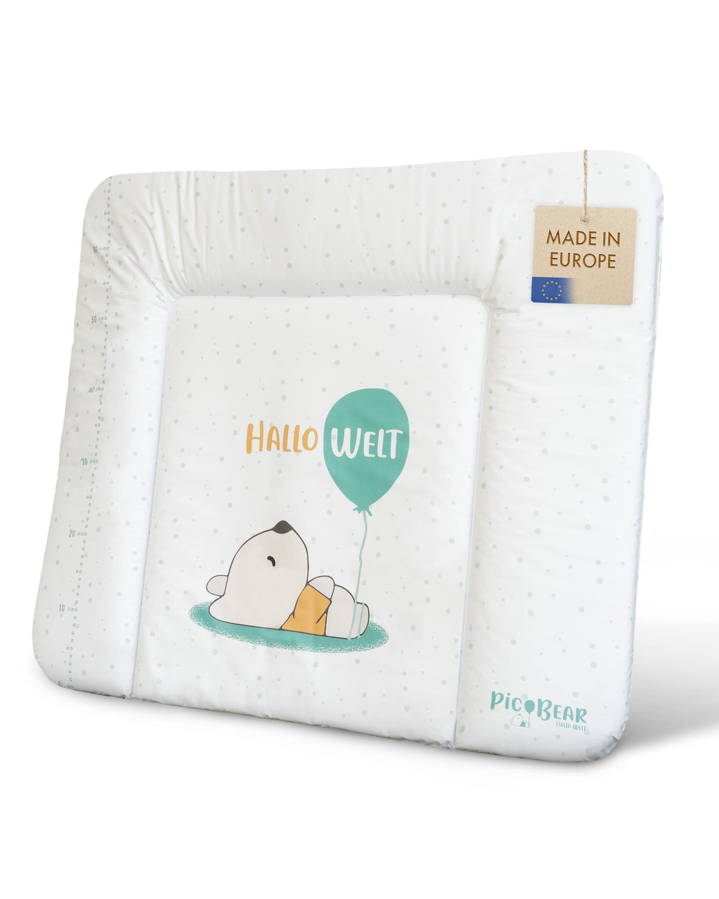 pic Bear Wickelauflage - hochwertige OEKO-TEX Wickeltischauflage - pflegeleichte Wickelunterlage - Auflage Wickelkommode - 85 x 72 cm - Sealife