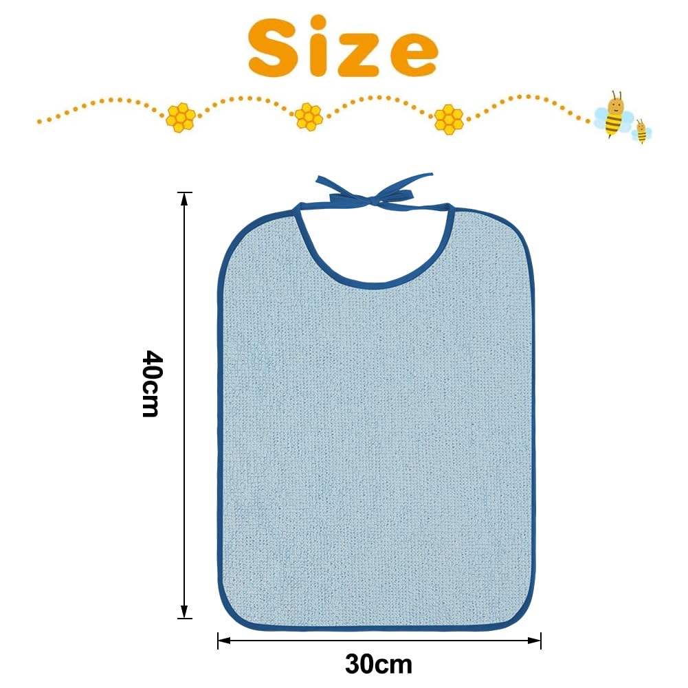 HOTUT Baby Bibs, 7 Pack Baby Bibs Made of Cotton, Terry Cloth Bibs, Waterproof Toddler Feeding Bibs, Drool Bibs for Baby Boys and Girls Toddlers - Stain-Resistant Style