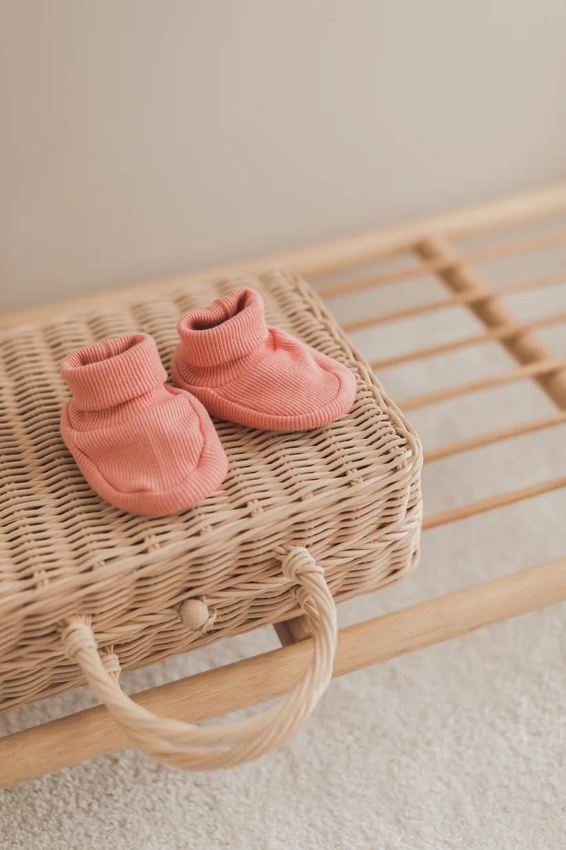 Generisch Baby Krabbel- Hausschuhe - Schuhe Neugeborene - Baumwolle - Diverse Farben - Mädchen - Jungs