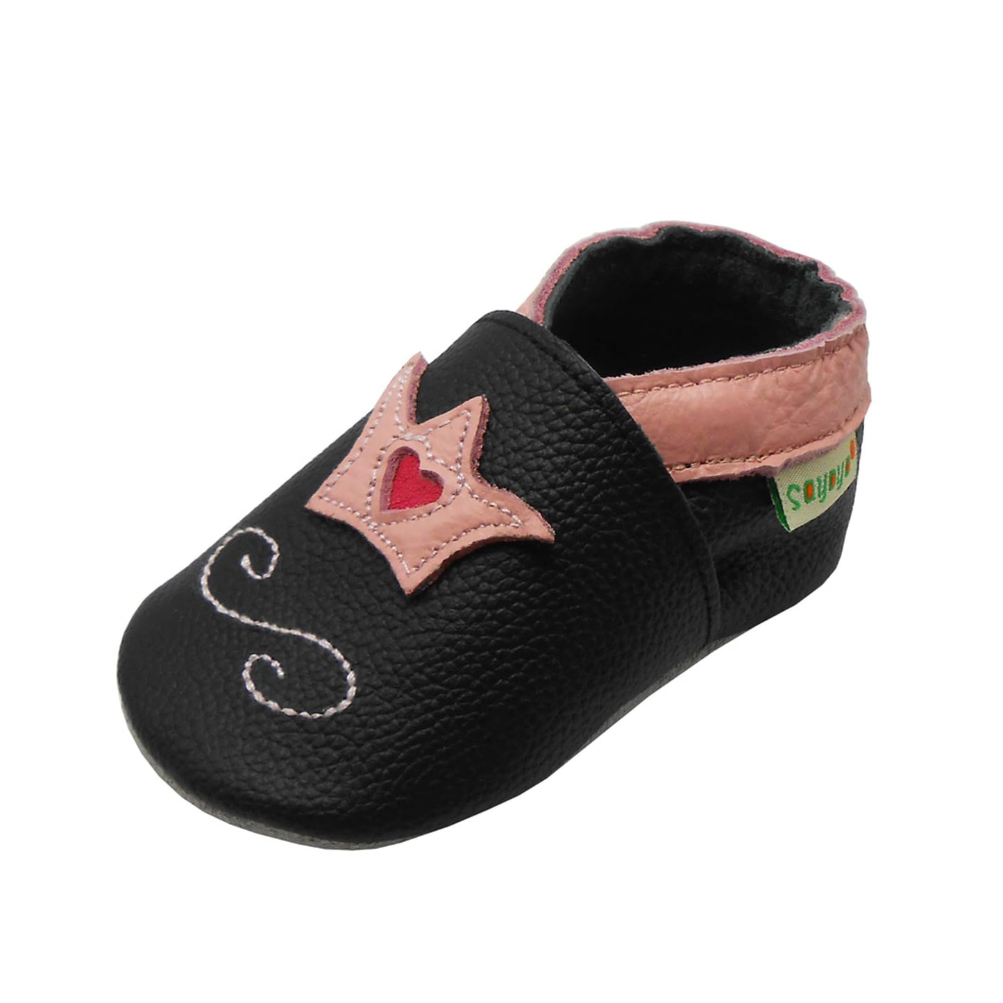 SAYOYO Weiche Leder Babyschuhe für das Laufen und Krabbeln