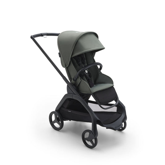 Bugaboo Dragonfly Liegewanne mit Lüftungsfenstern, einhändig faltbar in jeder Position, kompatibel mit dem Bugaboo Dragonfly City-Kinderwagen, Midnight Black