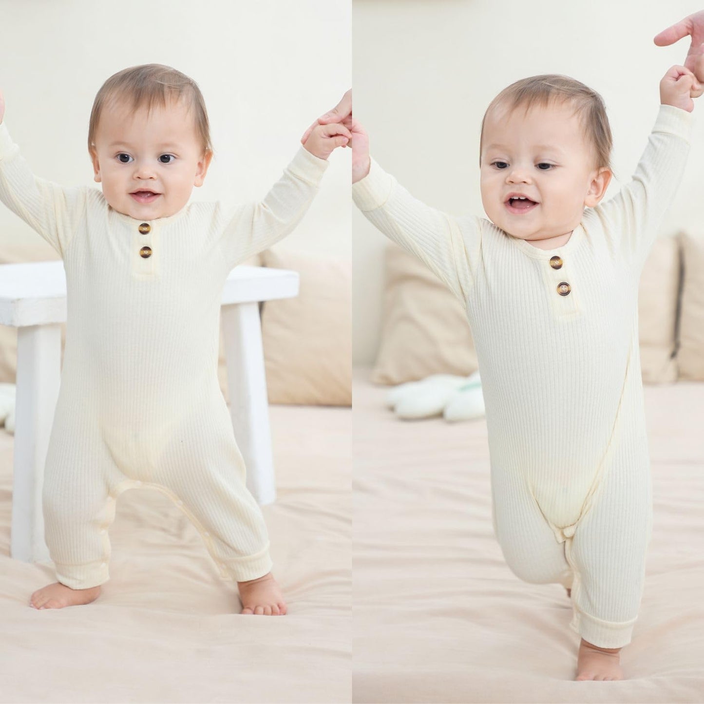 KIDDLETOWN Baby Schlafanzug, Baby Schlafstrampler, Baby Pyjam, Strampler Neugeborene, Babyschlafanzug Baumwolle, Schlafanzug, Pyjamas Langarm Strampler Schlafoverall für Mädchen und Jungen