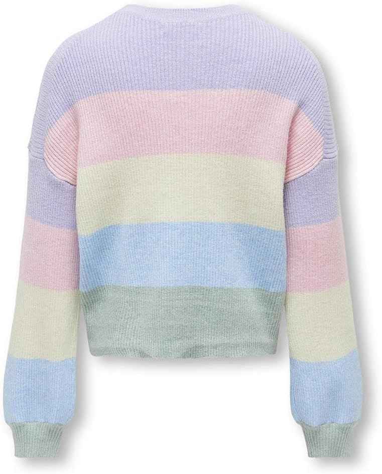 Kids ONLY Mädchen Kogsandy L/S Stripe KNT Noos Pullover