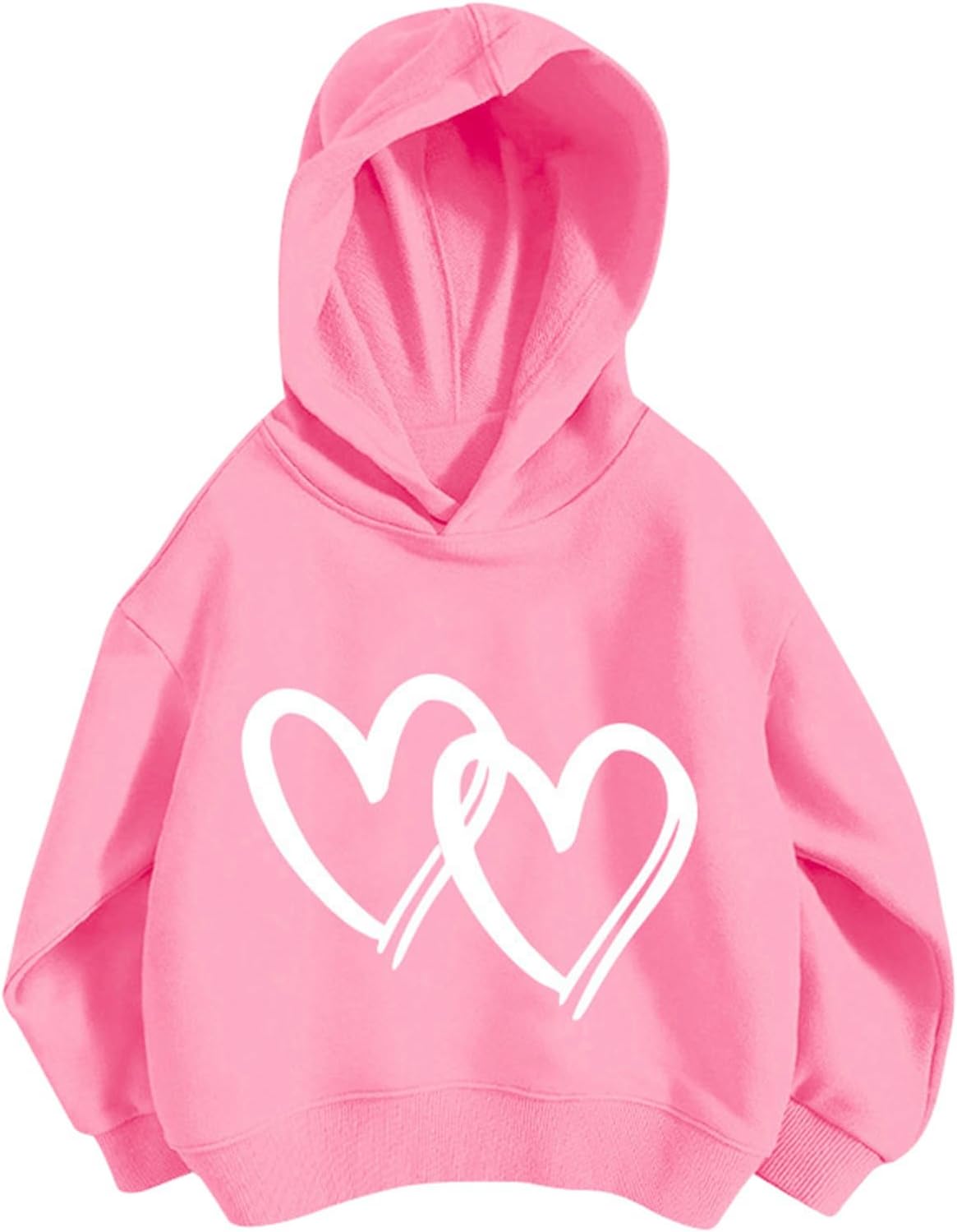 Pullover Mädchen Hoodie Niedlicher Katzen-Druck Lässig Locker Kapuzenpullover Frühling Herbst Langarm Pullover Sweatshirt mit Kapuzen Langarmshirt Oberteile für 3-12 Jahre