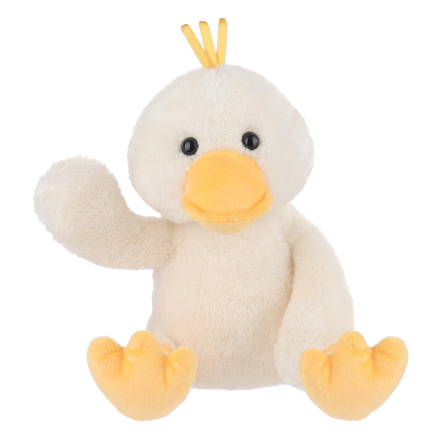 Apricot Lamb Cuddly Toy Velvet Duck 23 cm - Plush Toy Plush Toy for Children and Baby - Fluffy Stuffed Toy for Playing, Gift & Cuddling - Cosy Cuddly Toy - Duck