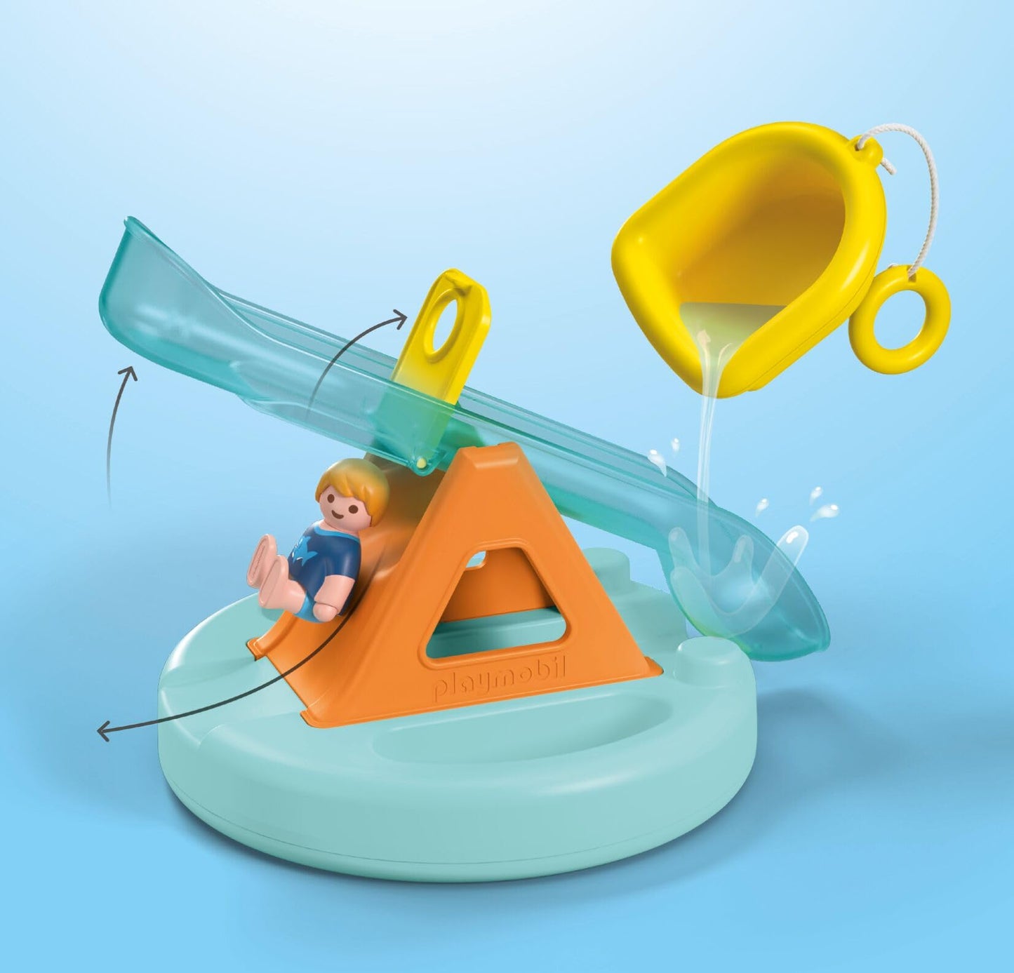PLAYMOBIL JUNIOR Aqua | Tinti | Buntes U-Boot | nachhaltiges Badewannenspielzeug | Für Kinder ab 1 Jahr | inkl. 3 verschiedenfarbigen Badetabs | 71440