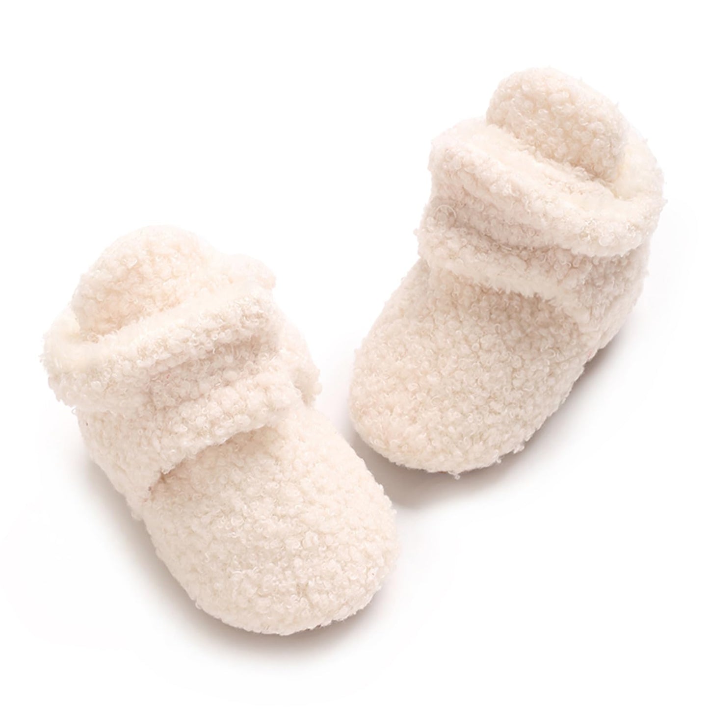 YloveM Toddler Baby Boys Girls Booties, Unisex Newborn Winter Shoes Thick Snow Boots Non-Slip Sole Soft Toddler Warm Sock Shoes