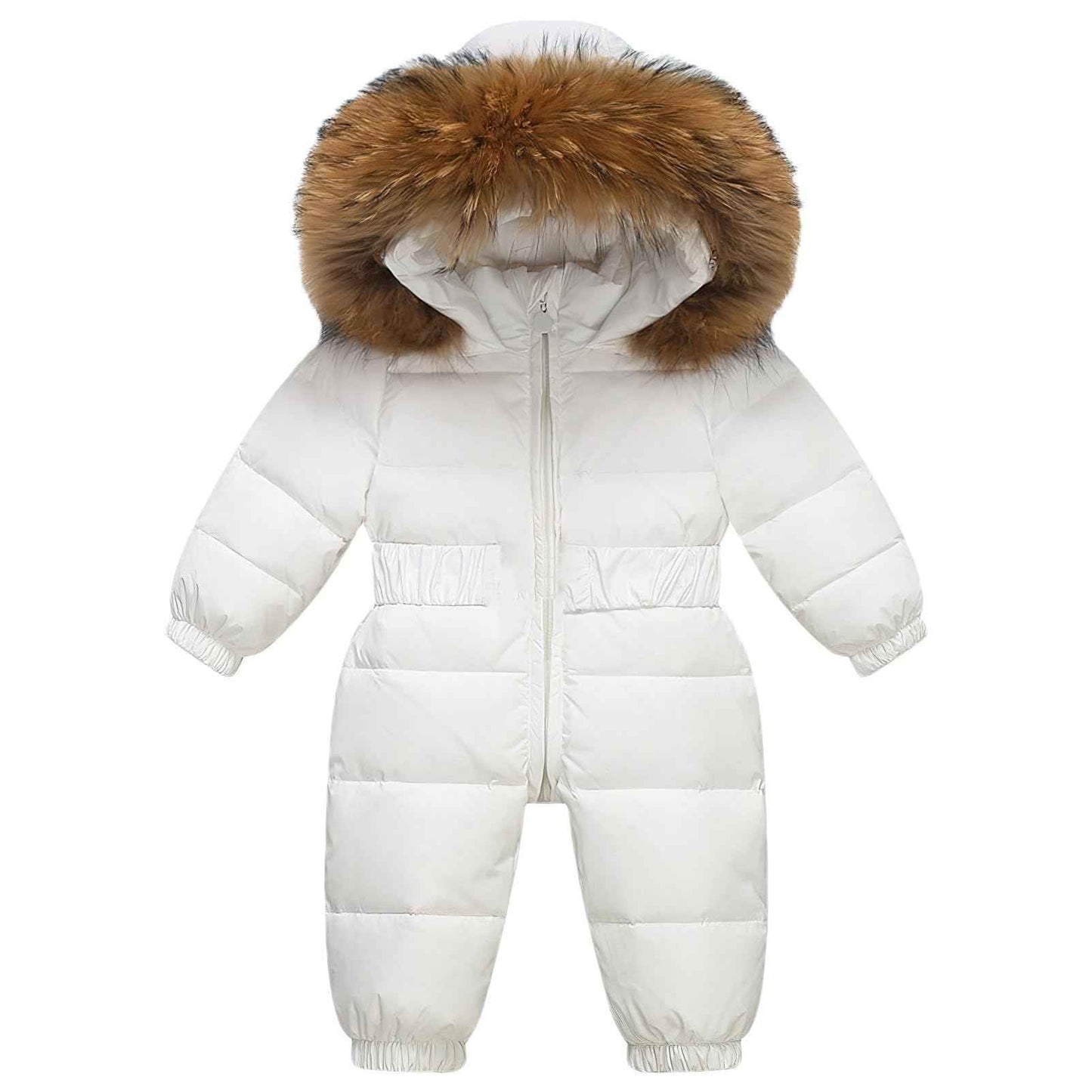amropi Baby Girls' Snowsuit with Hood Romper Puffer Down Winter Warm Jumpsuit for 0-5 Years