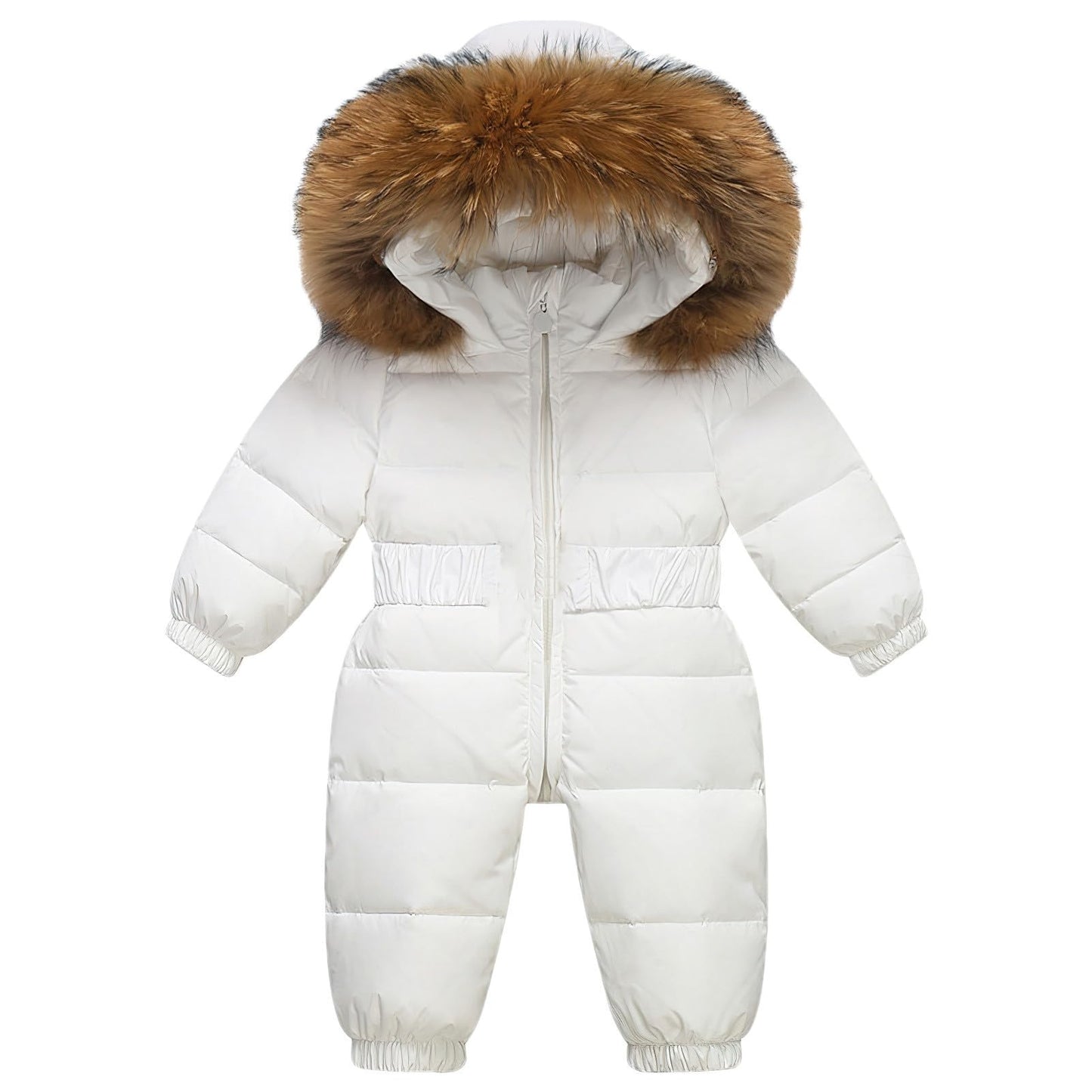 amropi Baby Girls' Snowsuit with Hood Romper Puffer Down Winter Warm Jumpsuit for 0-5 Years