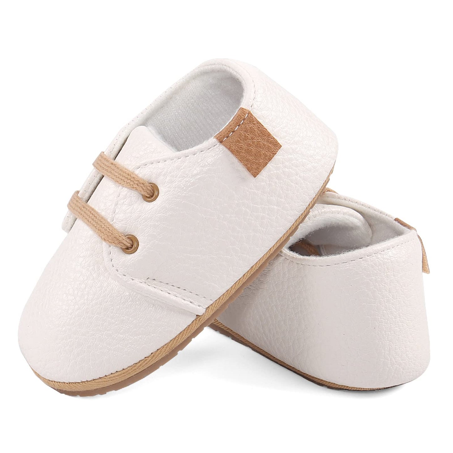 LACOFIA Baby Boy Girl First Walking Shoes Non-Slip Laces Crawling Shoes First Baby Shoes