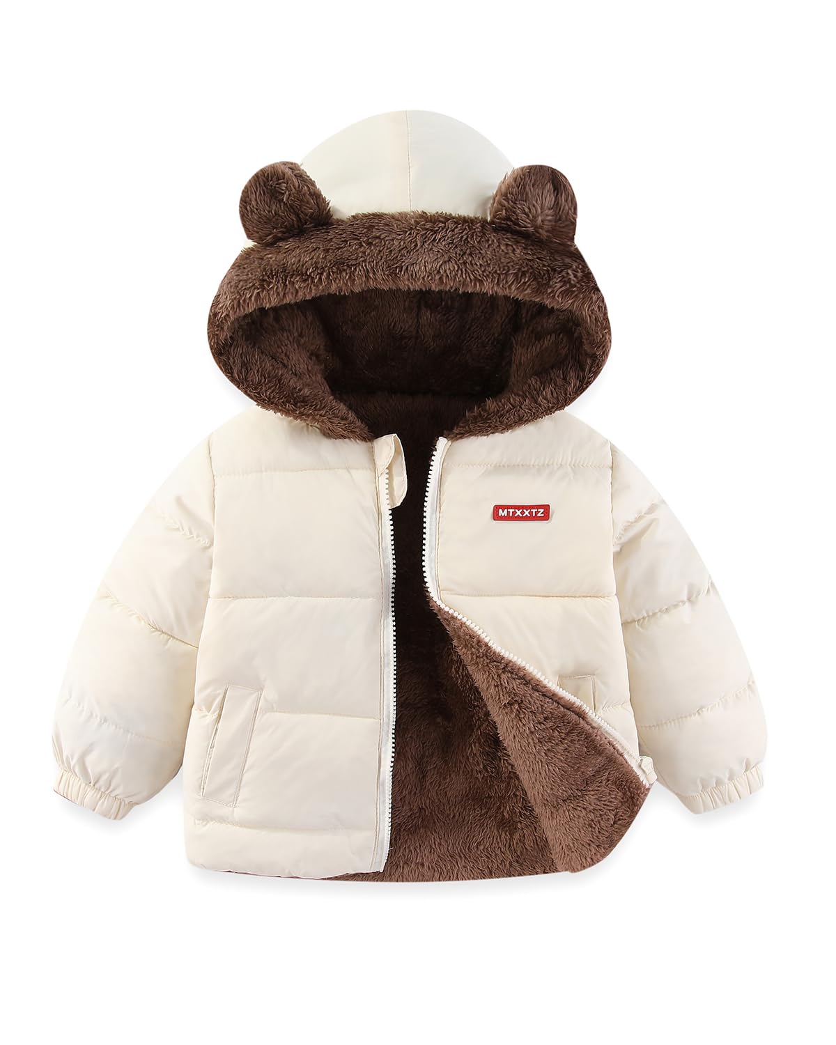 Baby Winter Fleece Coat Kids Boys Jacket Outwear Girls Padded Clothing