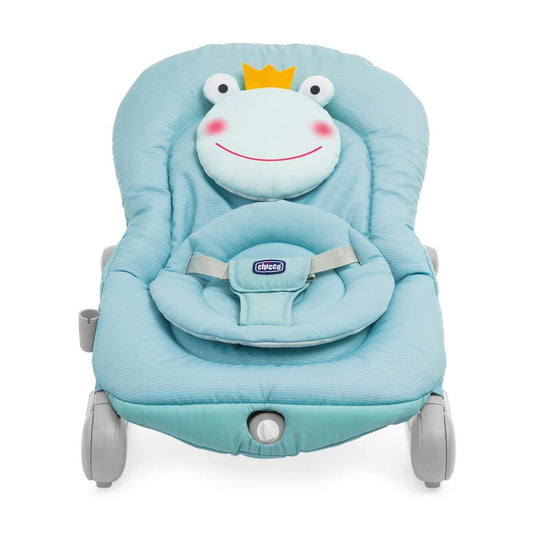 Chicco Balloon Infant and Baby Rocker 0 Months - 18 kg, Rocker and Chair Function, Adjustable Backrest, Compact Closure, Vibration, Interactive Electronic Toy, Lights and Sound