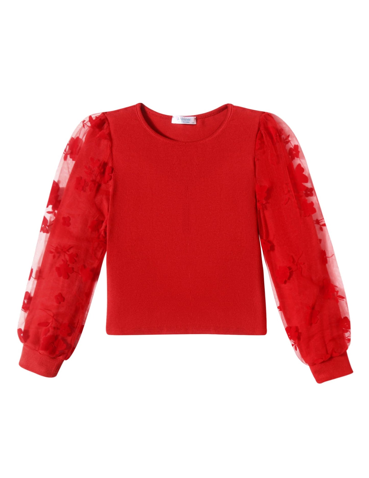 Arshiner Girls' Clothing Sets Elegant Long Sleeve Shirt with Skirt Set Children's Autumn Winter Outfit Checked Leisure Fashion Two Piece Clothing Sets for Girls 5-13 Years