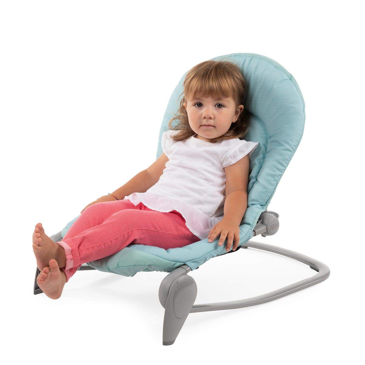 Chicco Balloon Infant and Baby Rocker 0 Months - 18 kg, Rocker and Chair Function, Adjustable Backrest, Compact Closure, Vibration, Interactive Electronic Toy, Lights and Sound