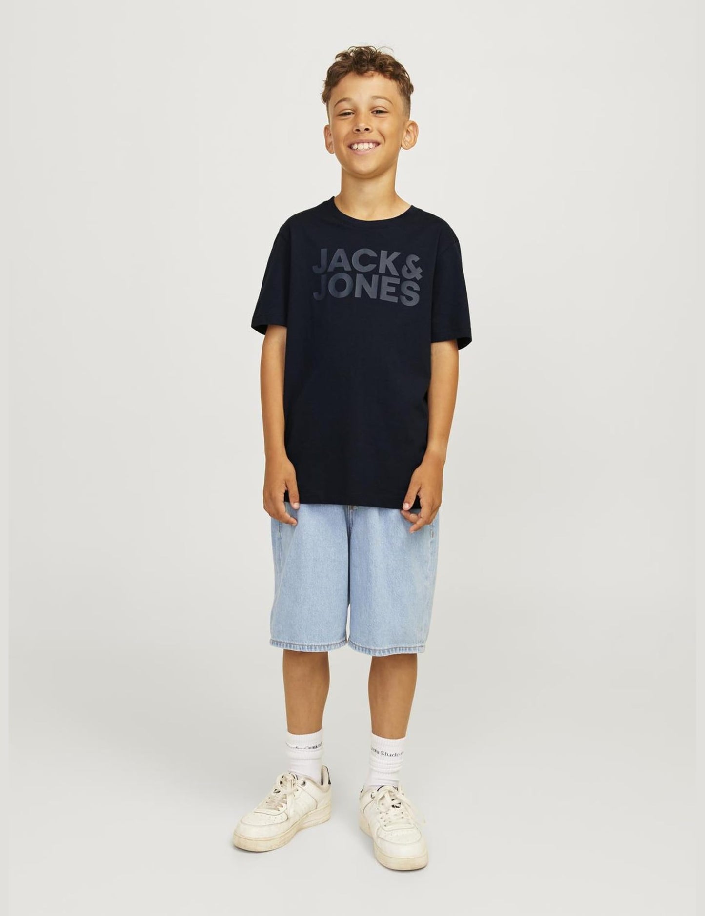 JACK & JONES Herren Jjecorp Logo Tee Ss Crew Neck Noos Jr T-Shirt