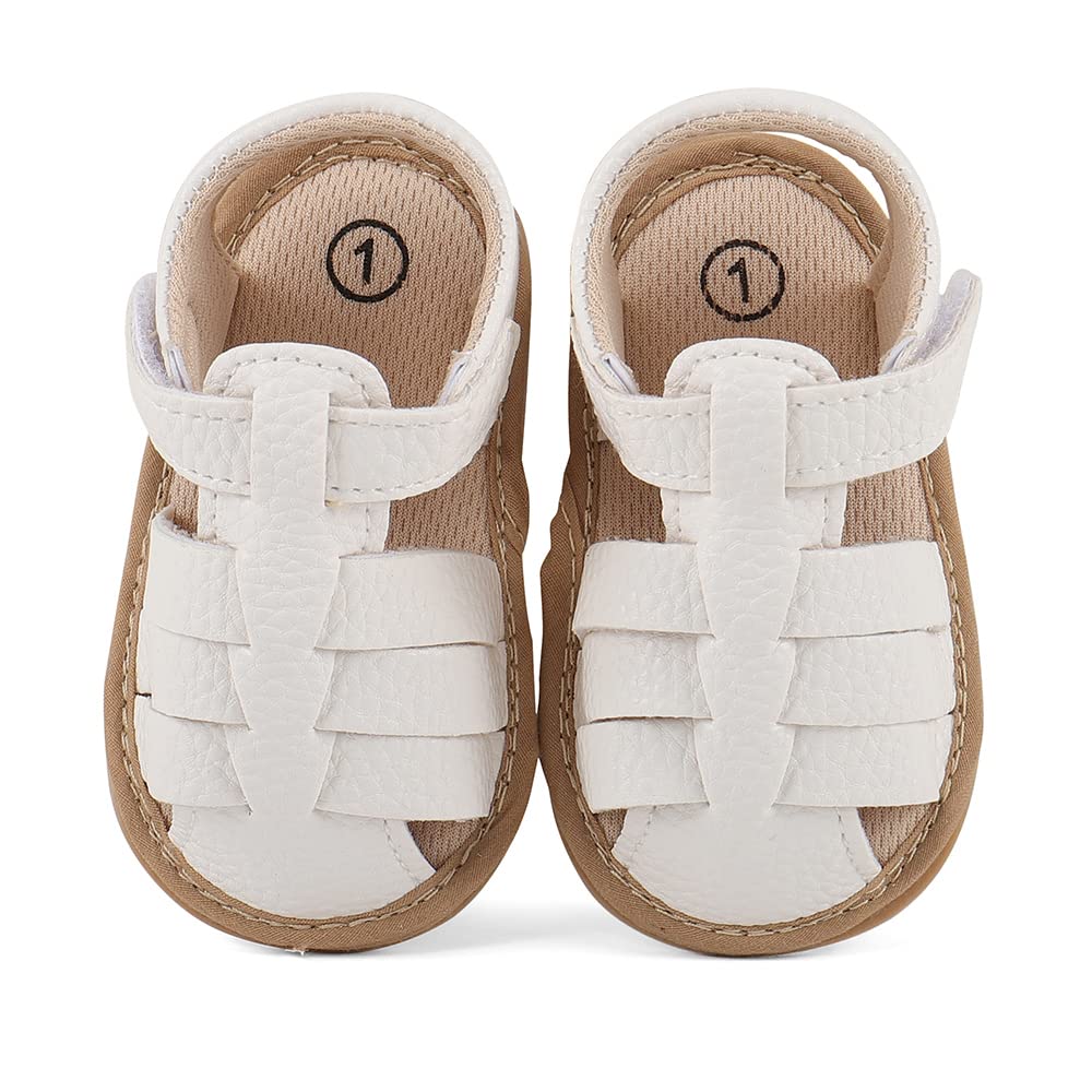 MASOCIO Babyschuhe Mädchen Sandalen Sommer Schuhe Flach Gummi Rutschfest