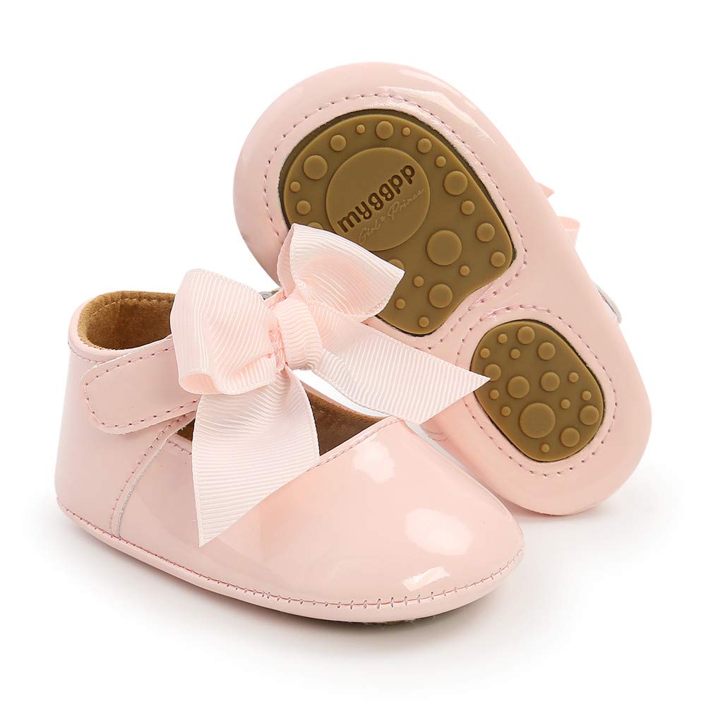 Sonsage Infant Baby Mädchen Bowknot Mary Jane Kleinkind weich Anti-Rutsch-Sohle Prinzessin Hochzeit Kleid erste Walking Flats Prewalker Neugeborenen Ballett Schuhe