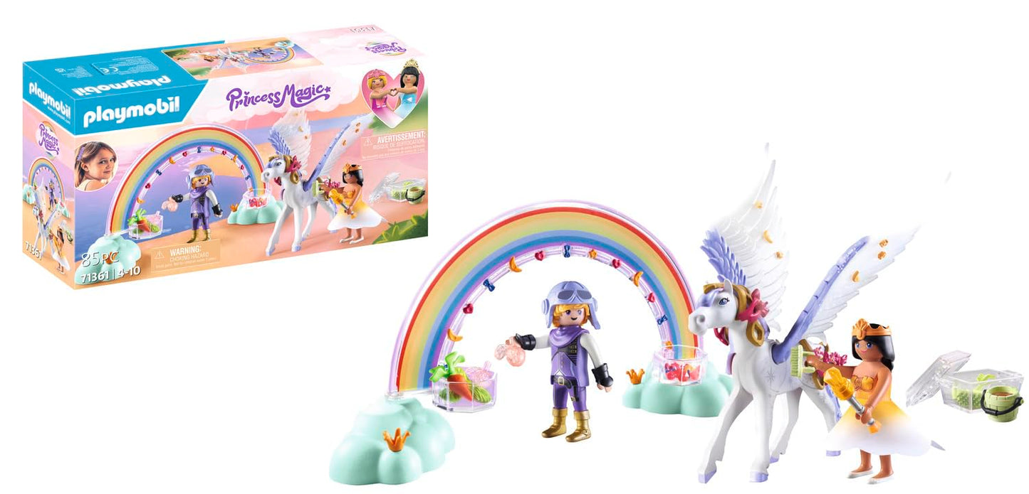 PLAYMOBIL Princess Magic 71360 Heavenly Baby Cloud, Magic Nursery in the Clouds, Includes Baby Cradle, Rocking Horse, Teddy Bear and More, Toy for Children from 4 Years