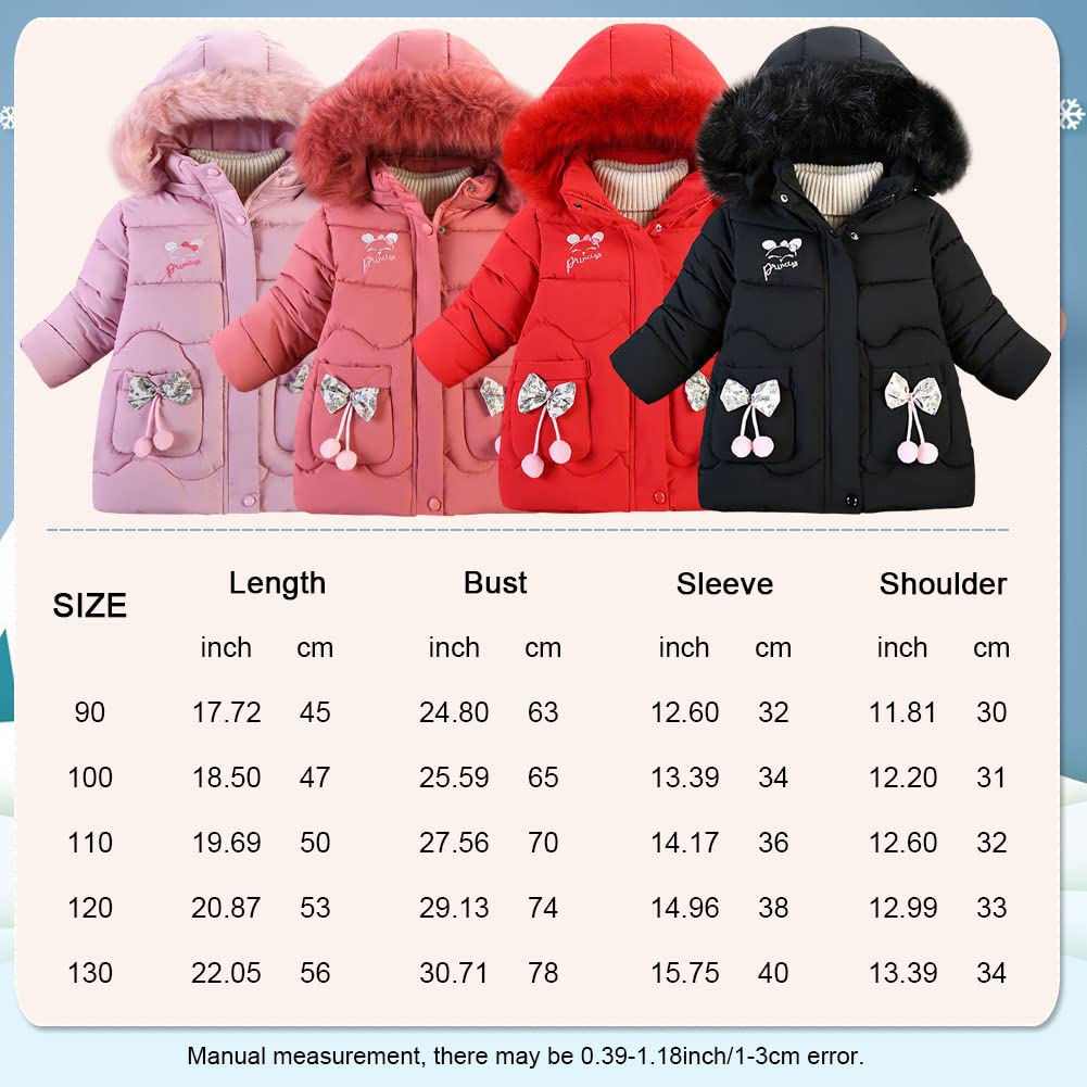 Amur Leopard Kinder Winterjacke Mädchen Wintermantel mit Kapuze Warm Winter Jacke Steppjacke Kinderjacke
