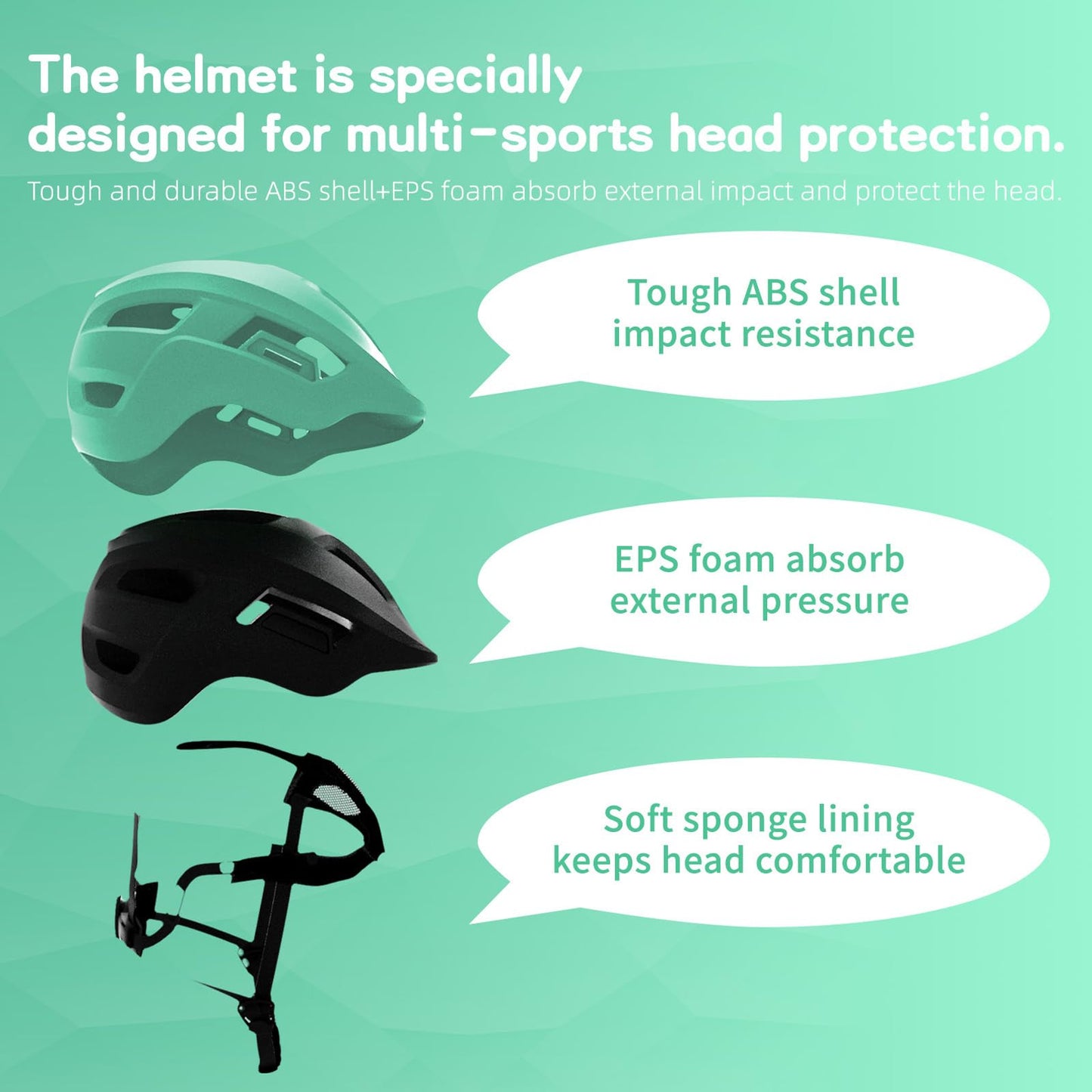 KORIMEFA Toddler Helmet Children's Bicycle Helmet Baby Multi-Sport Adjustable Helmet Sports Helmet Cycling Bicycle Scooter Skateboard Helmet Lightweight for Children Boys Girls from 2-8 Years Old