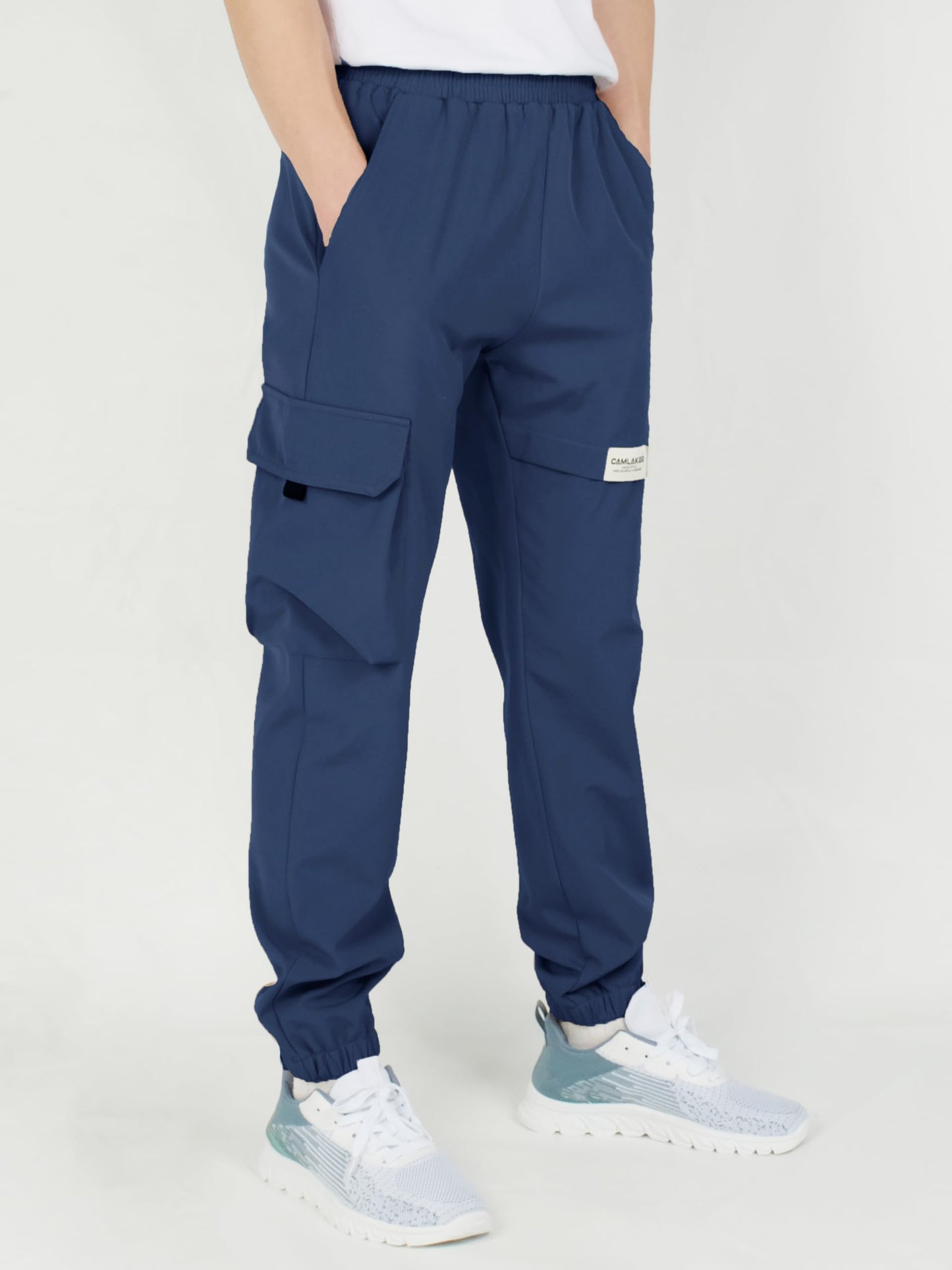 CAMLAKEE Hiking Trousers Children's Waterproof Trekking Trousers Boys Outdoor Trousers Boys Cargo Trousers