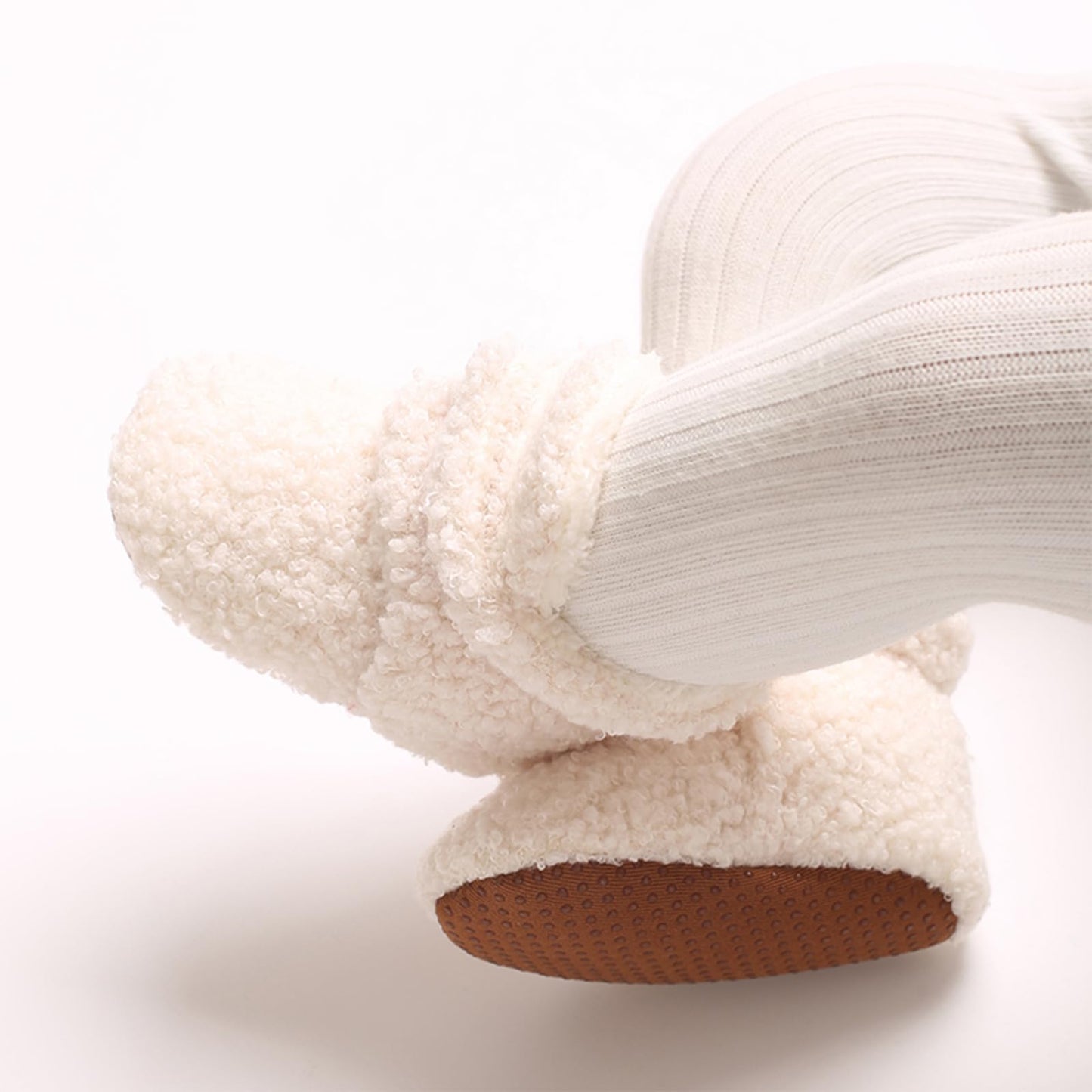 YloveM Toddler Baby Boys Girls Booties, Unisex Newborn Winter Shoes Thick Snow Boots Non-Slip Sole Soft Toddler Warm Sock Shoes