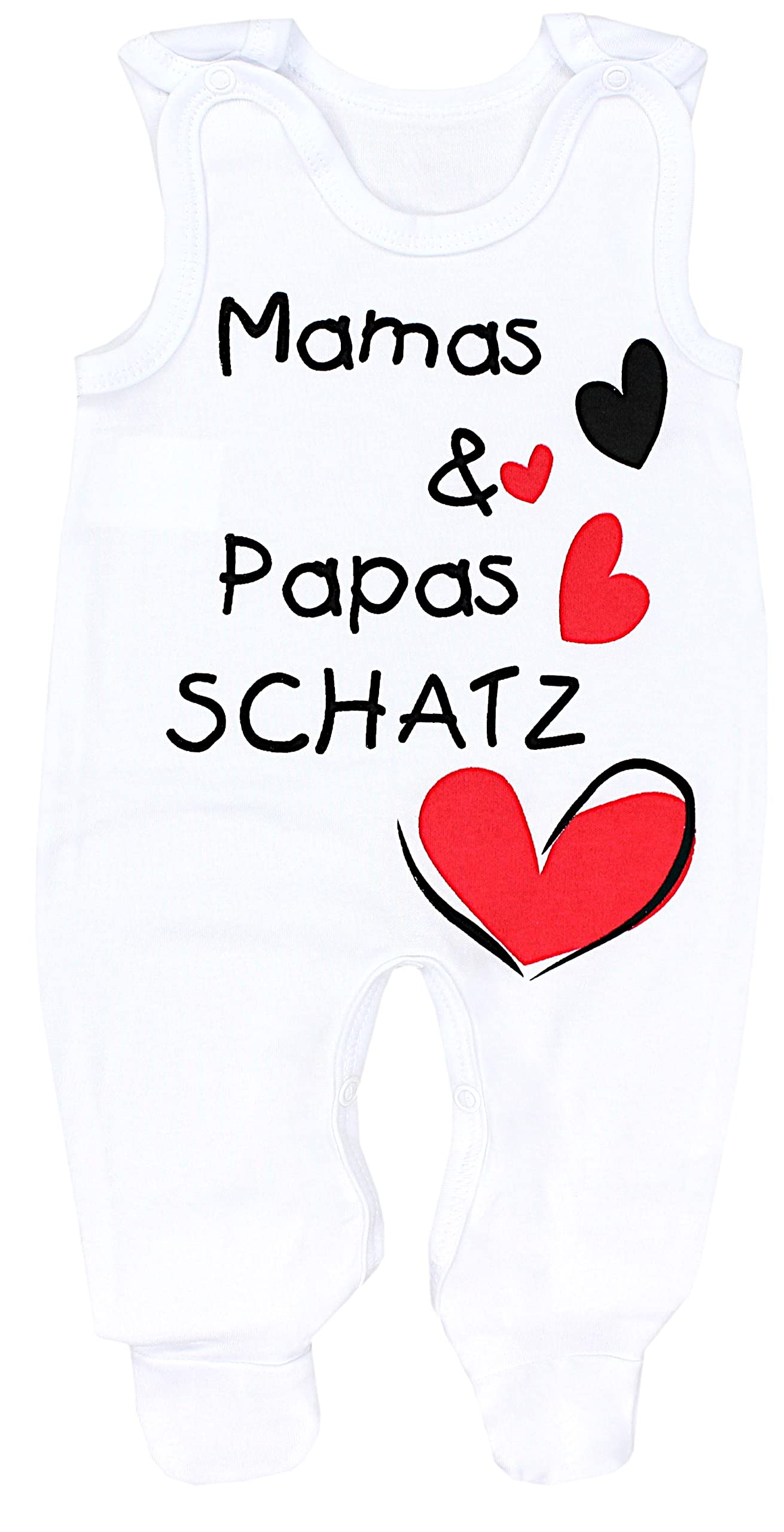 TupTam Unisex Baby Strampler mit Aufdruck 5er Set