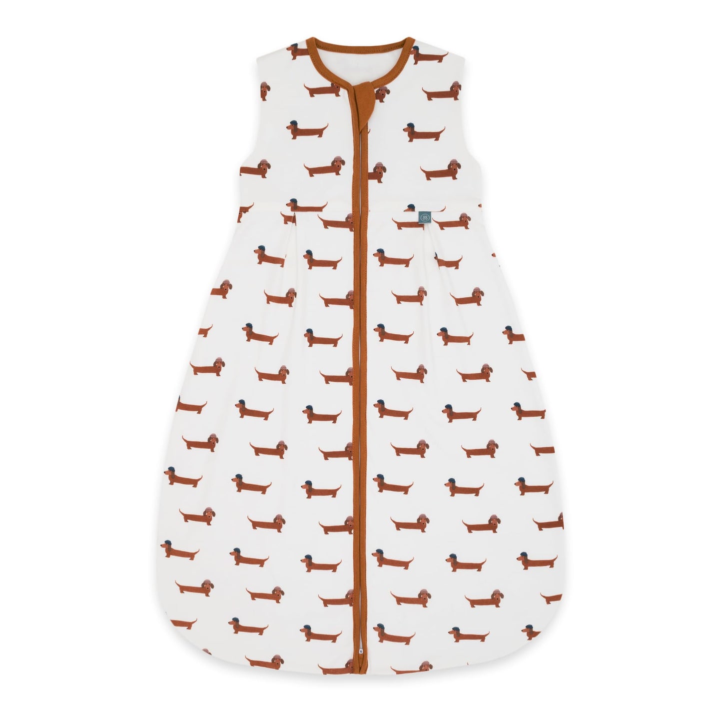 emma & noah Baby Sleeping Bag 1.0 TOG, All-Year Sleeping Bag for Spring, Summer and Autumn, 100% Organic Cotton, Oeko-Tex Certified, Romper Bag for Newborns (Leo Grey, 70 cm)