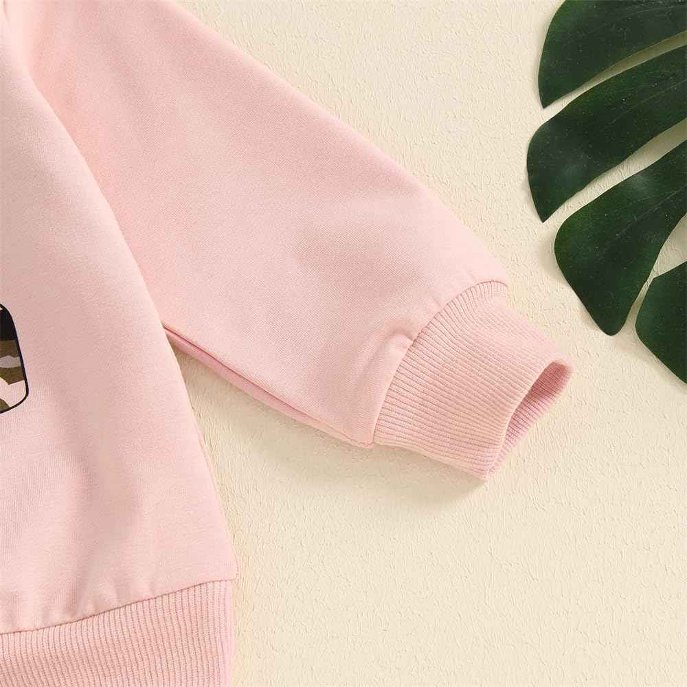 FIOMVA Baby Girl Clothes Toddler Sweatshirt Pants 2 Piece Set Autumn Winter Infant Pullover Top Outfit Newborn Matching Sets