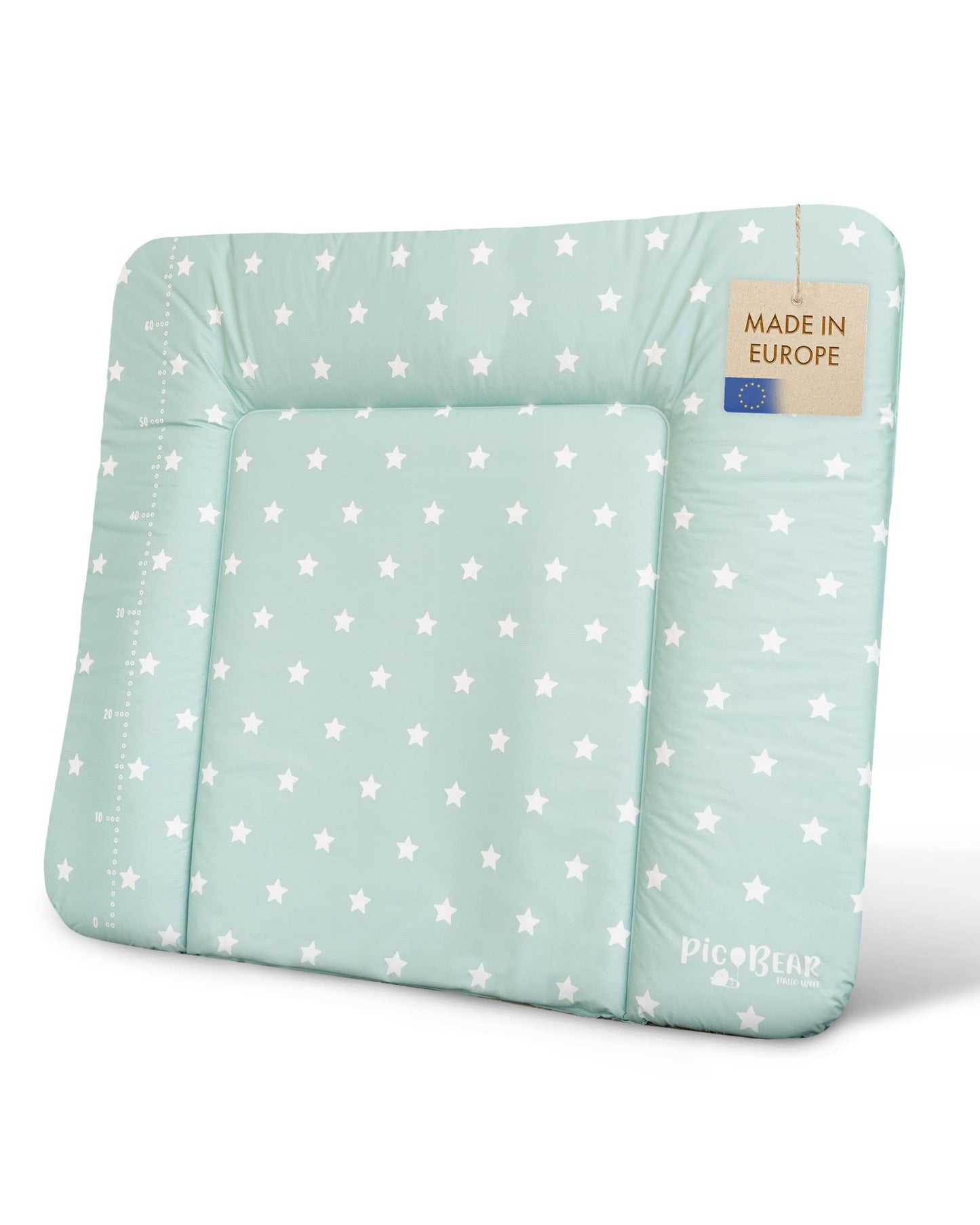 pic Bear Wickelauflage - hochwertige OEKO-TEX Wickeltischauflage - pflegeleichte Wickelunterlage - Auflage Wickelkommode - 85 x 72 cm - Sealife