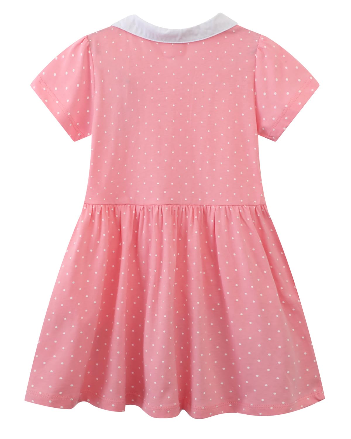 Beilei Creations Mädchen Kleider Kurzarm Baumwolle Kinder Kleid Süßes Muster Gr.85-140