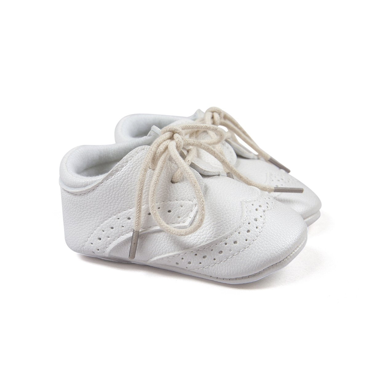 ESTAMICO Babyschuhe für Jungen – PU Schnürsenkel Lauflernschuhe Kleinkind Sneaker Grau 6-12 Monate
