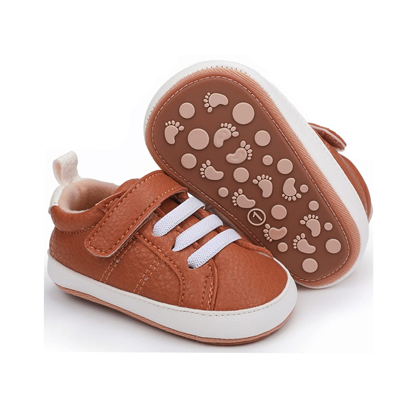 RVROVIC Babyschuhe Anti-Rutsch Oxford Loafer Flats für Jungen und Mädchen aus PU Leder mit weicher Sohle