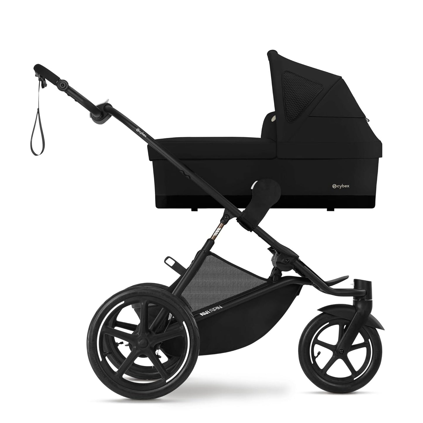 CYBEX Gold AVI SPIN Kinderwagen, Ab Geburt bis ca. 4 Jahre, Max. 111 cm und 22 kg, City-, All-Terrain-Kinderwagen, Moss Green