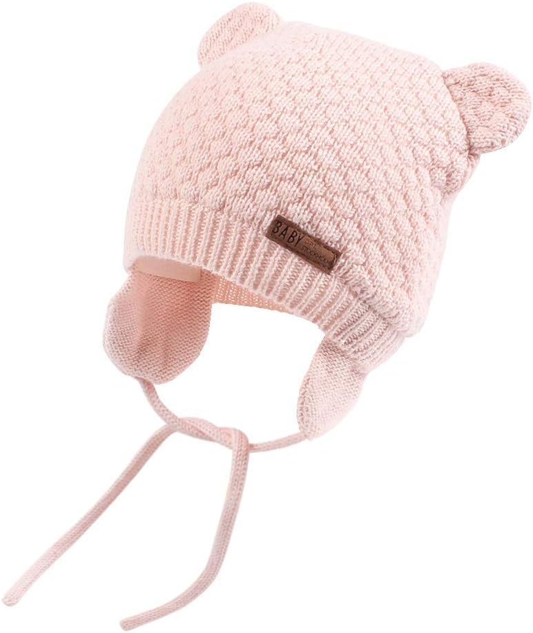 DRESHOW Unisex Baby Mütze Süßer Bär Kleinkind Earflap Beanie Warm für Herbst Wintermütze