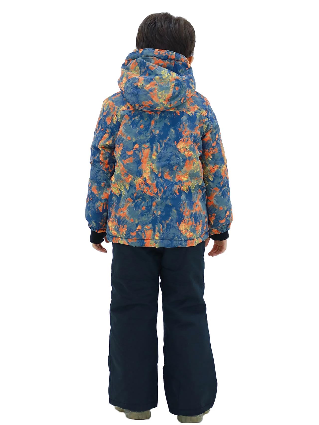 SMONTY SNOWER Boys' Snowsuit with Removable Hood, Ski Suit, Extra Warm, Winter Suit