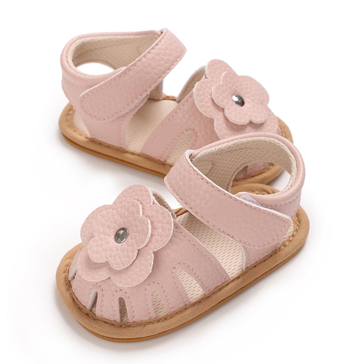 MASOCIO Babyschuhe Mädchen Sandalen Sommer Schuhe Flach Gummi Rutschfest