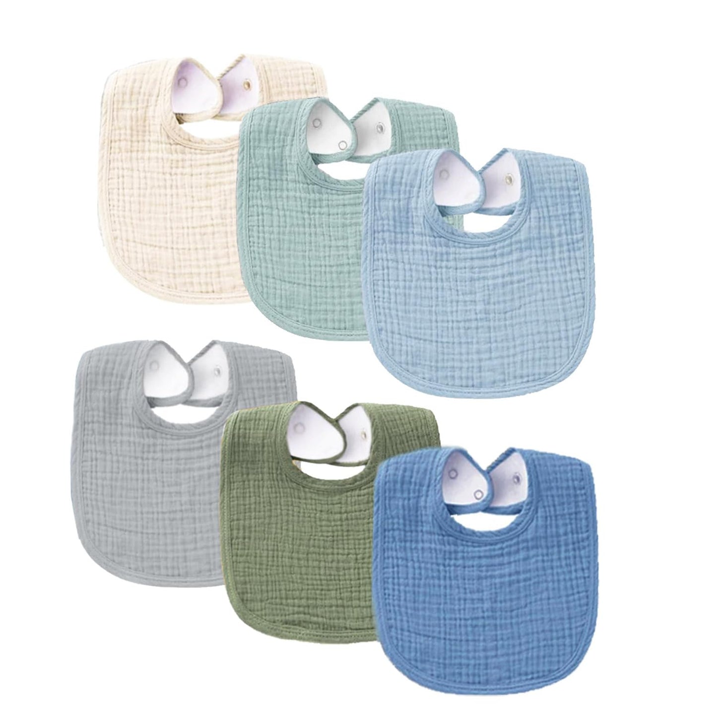 SLOSH Lätzchen Baby Für Neugeborene Babylätzchen für Babys und Kleinkinder Jungen und Mädchen Unisex Set Druckknopf