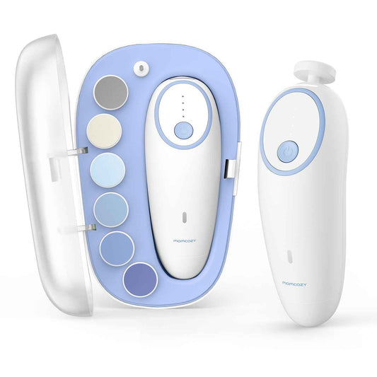 Baby Nagelfeile Elektrisch, Sanfter Baby Nageltrimmer Elektrisch Wiederaufladbar, Baby Nagelknipser Elektrisch, 7 Schleifkopf Ersatzpads