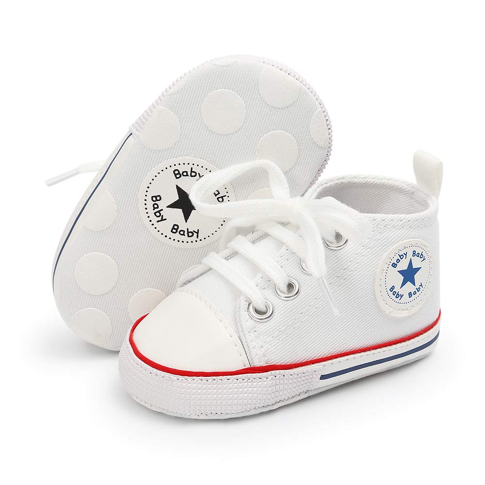Geagodelia Baby Lauflernschuhe Weiche Krabbelschuhe Babyschuhe für Kleinkind Jungen Mädchen FX-12102