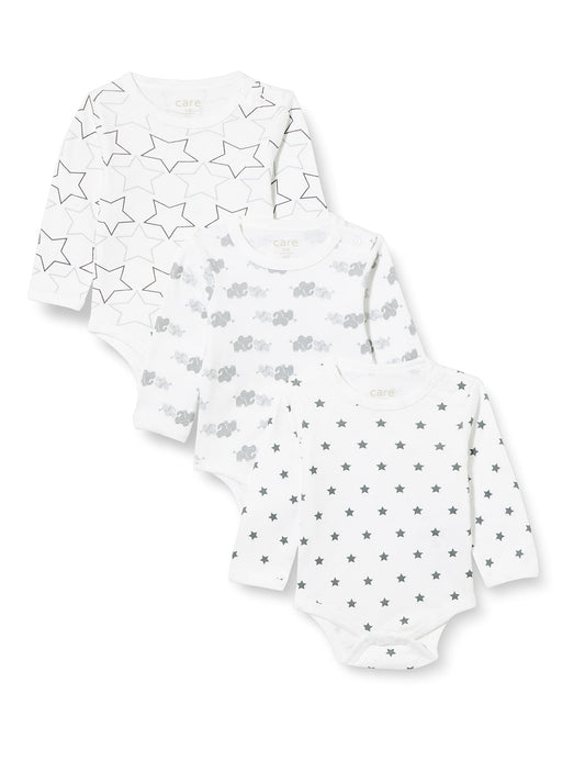 Unisex Baby Bodysuit, Langarm, 100% Baumwolle (3er und 6er Pack)