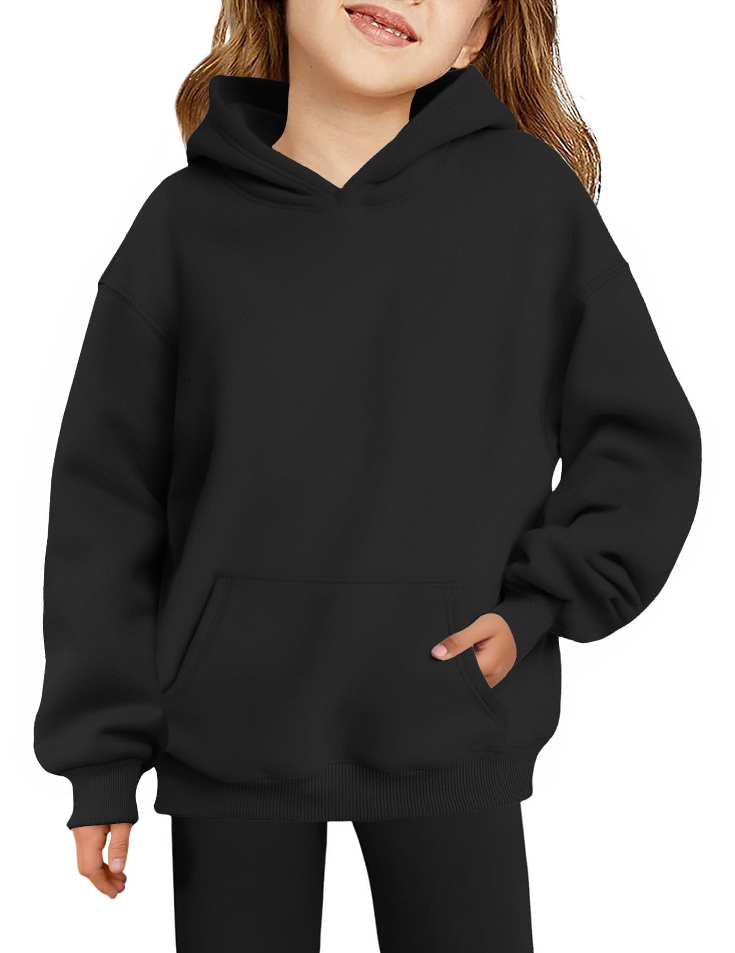Arshiner Girls' Warm Fleece Children's Hoodie Winter Pullover with Pocket Sweatshirt for Girls 6-16 Years
