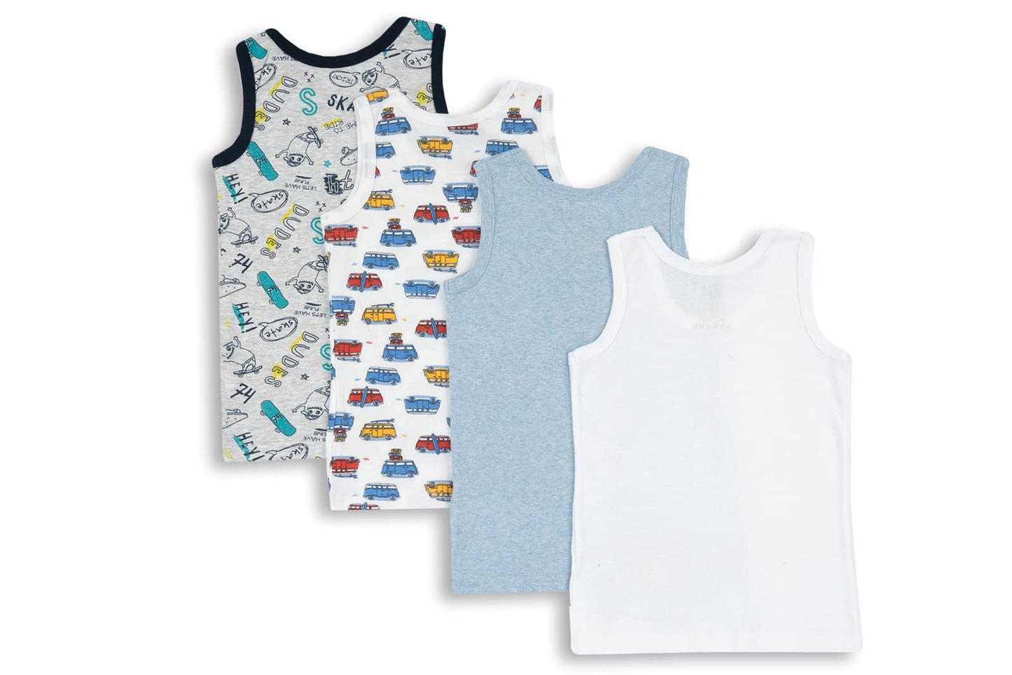 Chicco Jungen Unterhemd Set aus Baumwolle Unterwäsche (4er Pack)