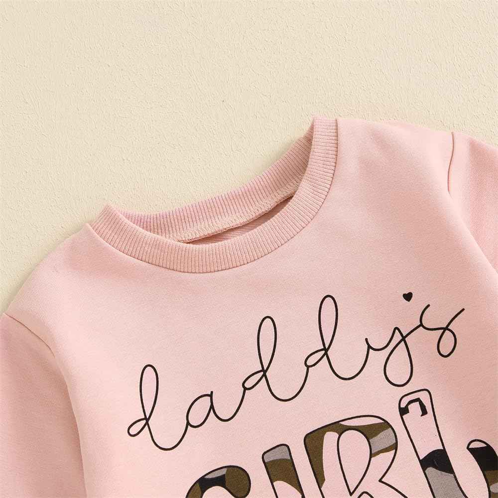 FIOMVA Baby Girl Clothes Toddler Sweatshirt Pants 2 Piece Set Autumn Winter Infant Pullover Top Outfit Newborn Matching Sets
