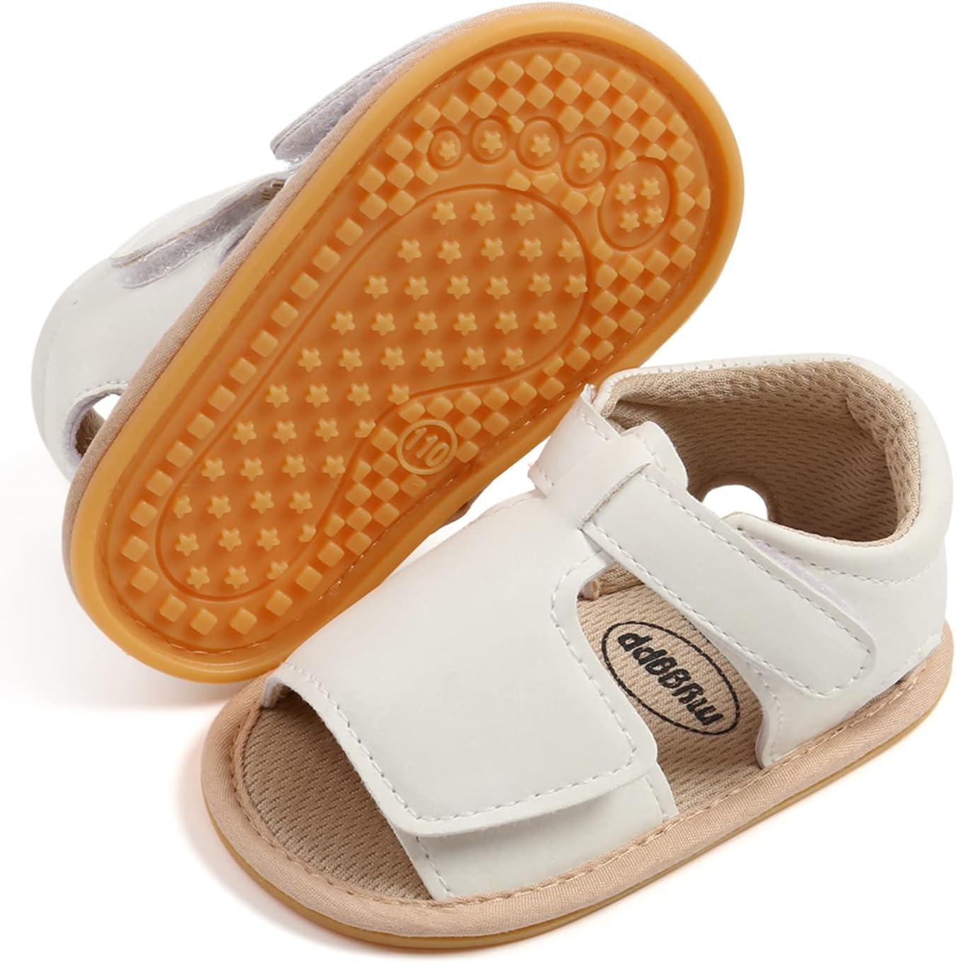 RVROVIC Babyschuhe für Jungen und Mädchen – Premium Weiche Anti-Rutsch Gummisohle für Säuglinge – Sommer Outdoor Sandalen für Kleinkind Erste Walker
